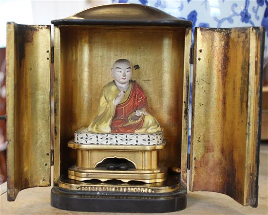 Japanese lacquer portable shrine